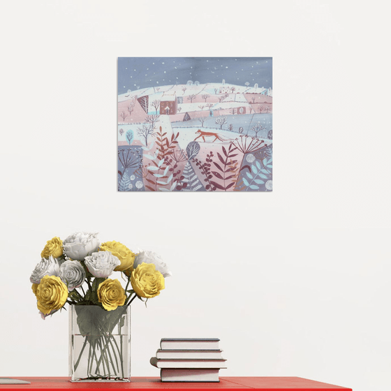 Winterscape with Fox