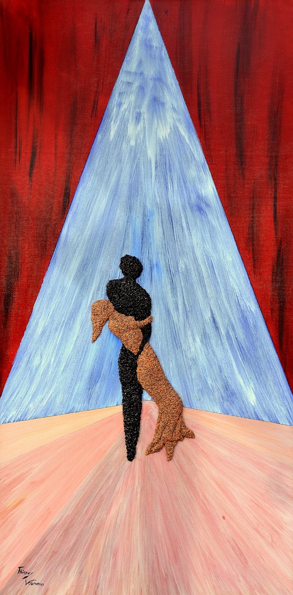 Les Danseurs De Tango By Thierry Vobmann. Abstract ., 20 X 39, Artwork For Sale On Artfinder