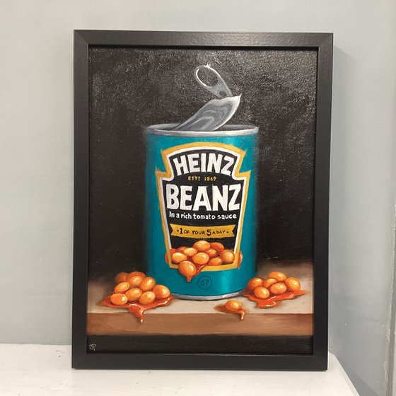 Large Tin Of Baked beans  still life