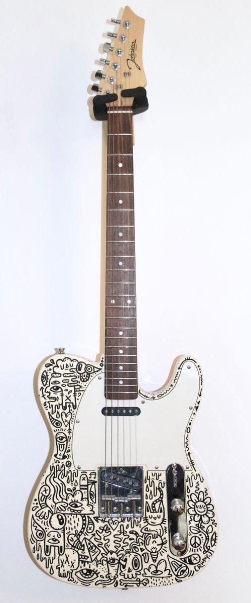Electric Guitar Doodle 2. 'Telecaster' Style by Luke Crump