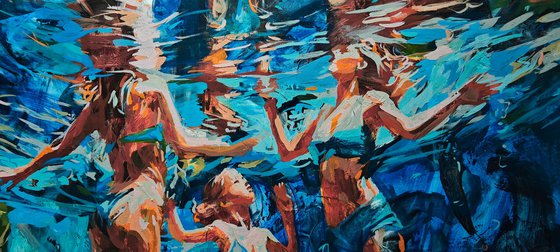 Under the water's shine