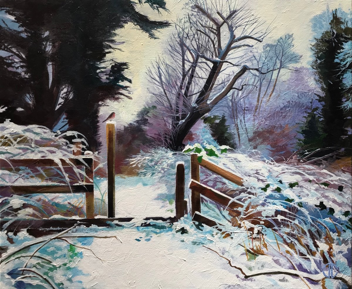  Winter Lagan Meadows By Joseph Lynch, 24 X 20, Artwork For Sale On Artfinder