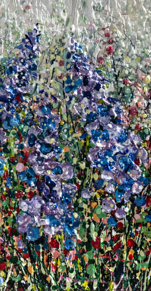 Whispers in Indigo Field by Lena Owens at OLena Art