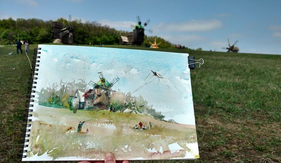 "A windmill in Pyrogovo"