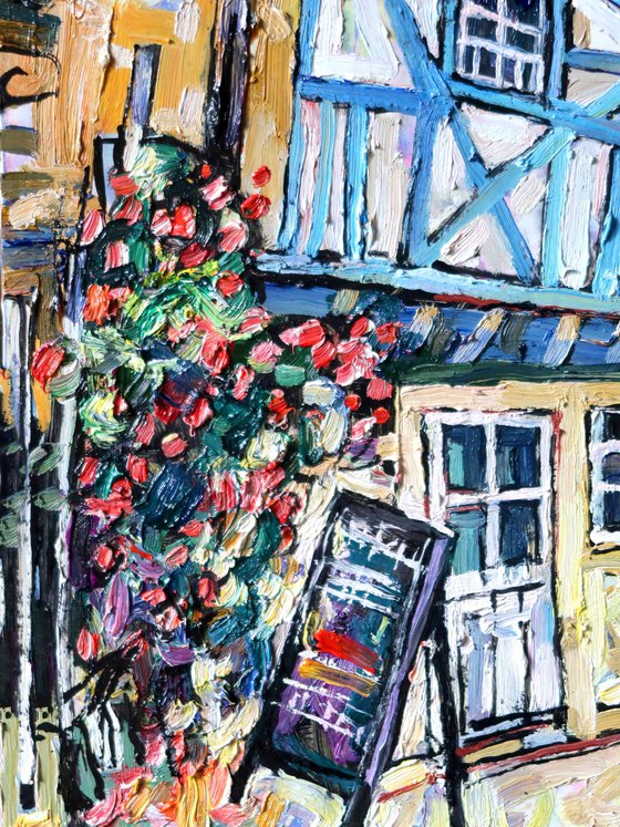 Flowers and cafe.