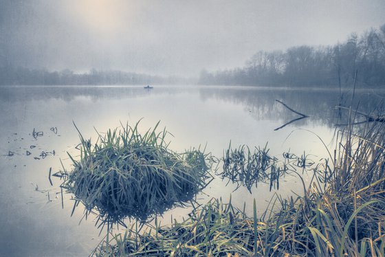 Fog on the lake.