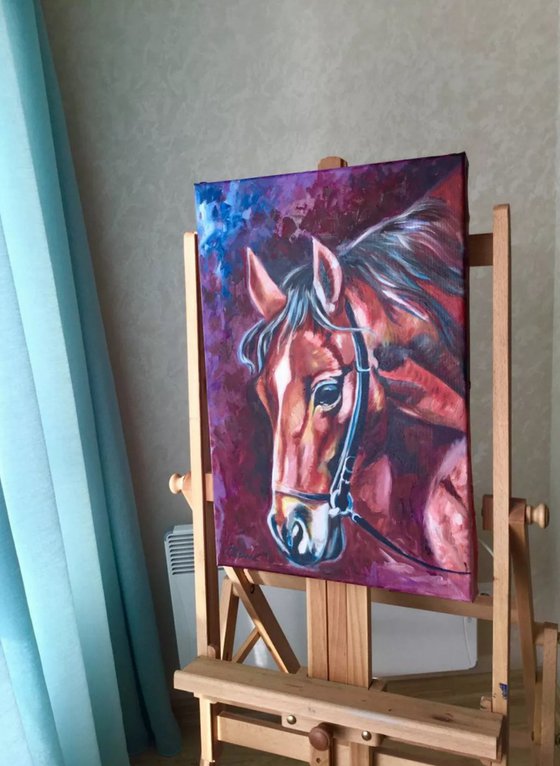 Red horse.
