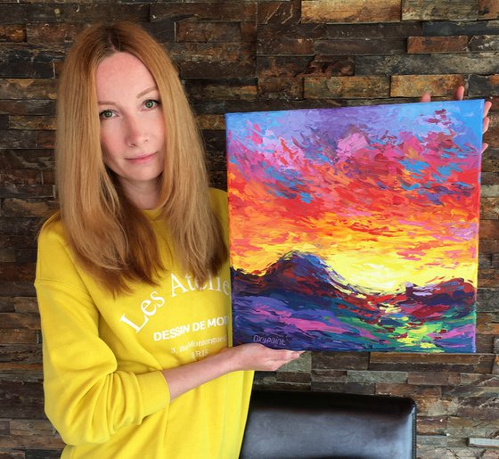 "Blazing sky" sunset