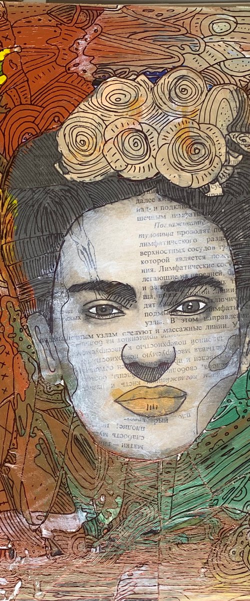 Portrait of Frida Kahlo # 85 by Pavel Kuragin