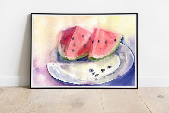 Pieces of watermelon