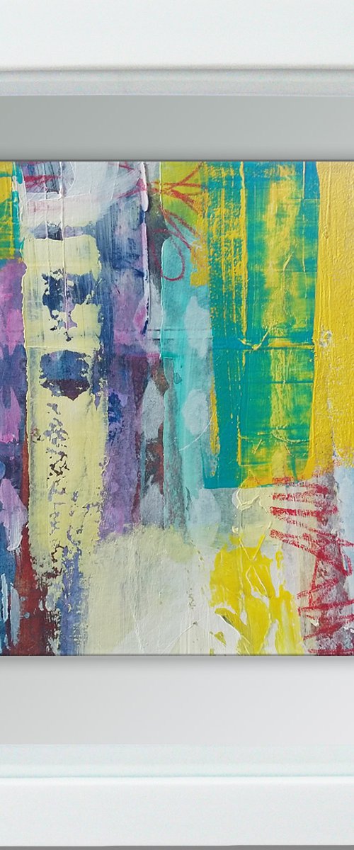 Vérité #3 -  Framed ready to hang original abstract by Carolynne Coulson