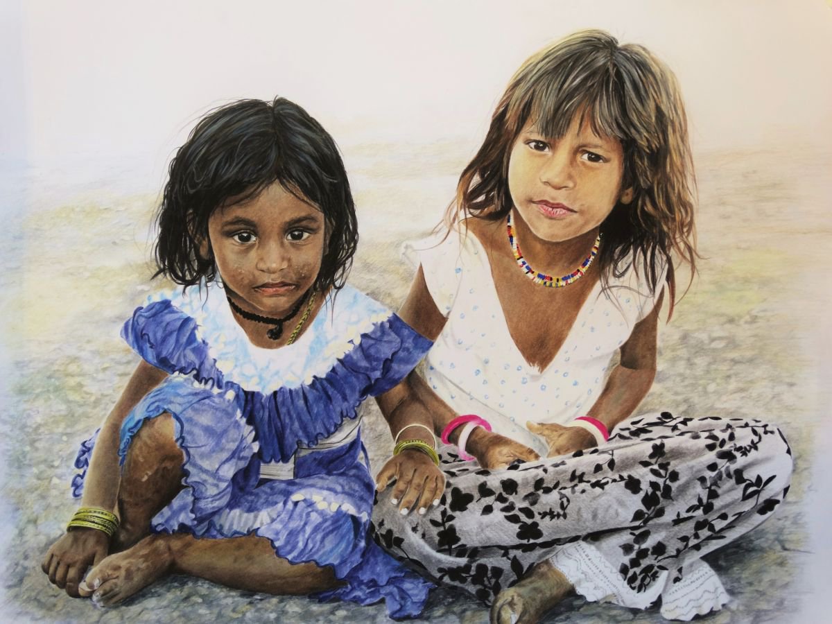 Indian children by Julian Wheat