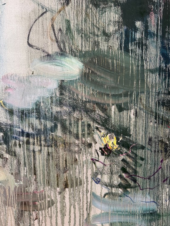 Summer rain. Reflections.