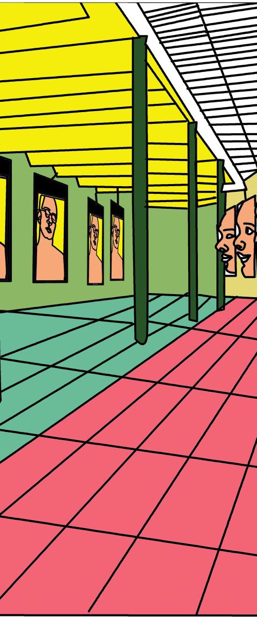 Glances - pop art print by Artworks by Rina Mualem