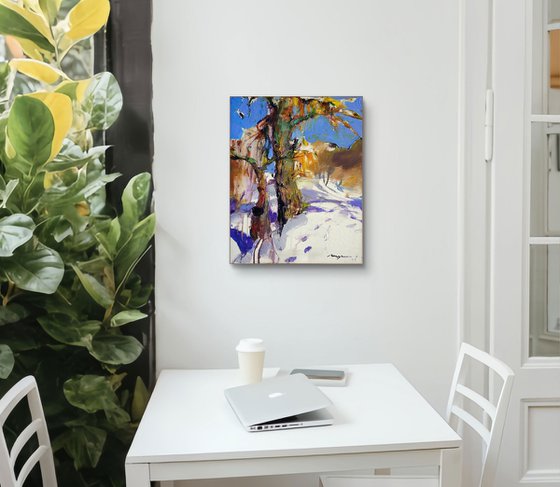 Sunny winter landscape