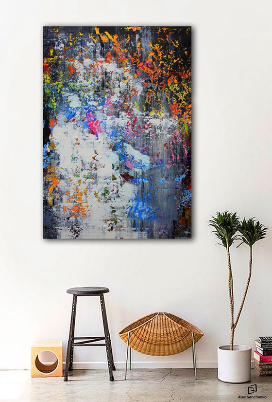 150x100cm. / extra large painting / Abstract 117