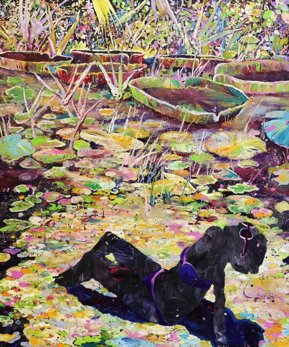 Expressive Landscape Oil Painting By Dominic Virtosu, 59 X 71, Water