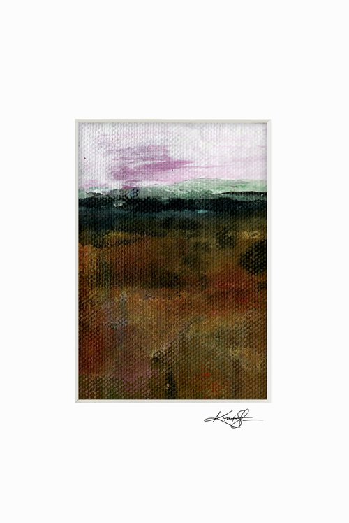 Mystical Land 302 - Small Landscape painting by Kathy Morton Stanion by Kathy Morton Stanion