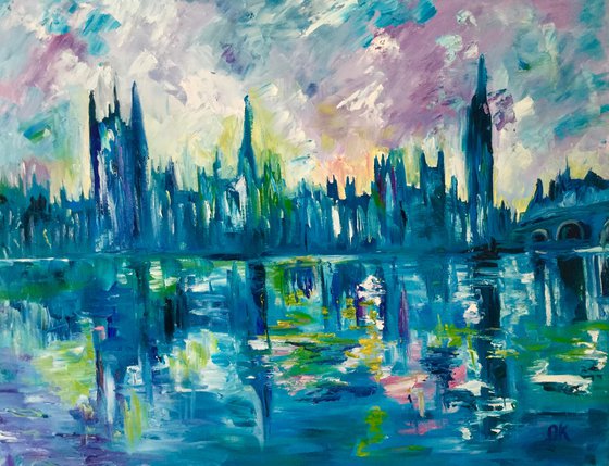 London Calling. Big Ben. House of Parliament, landscape