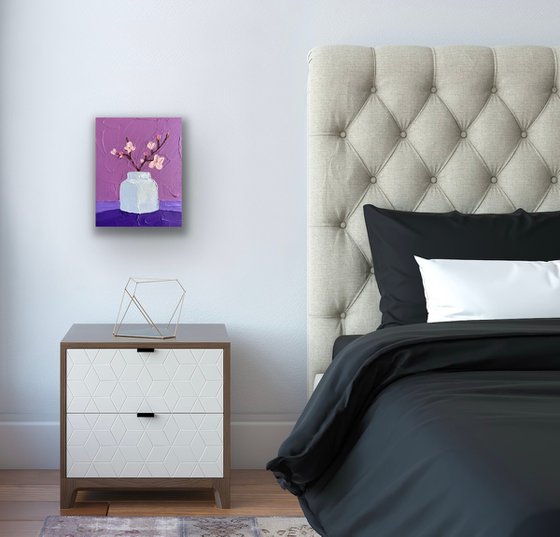 Cherry blossom still life