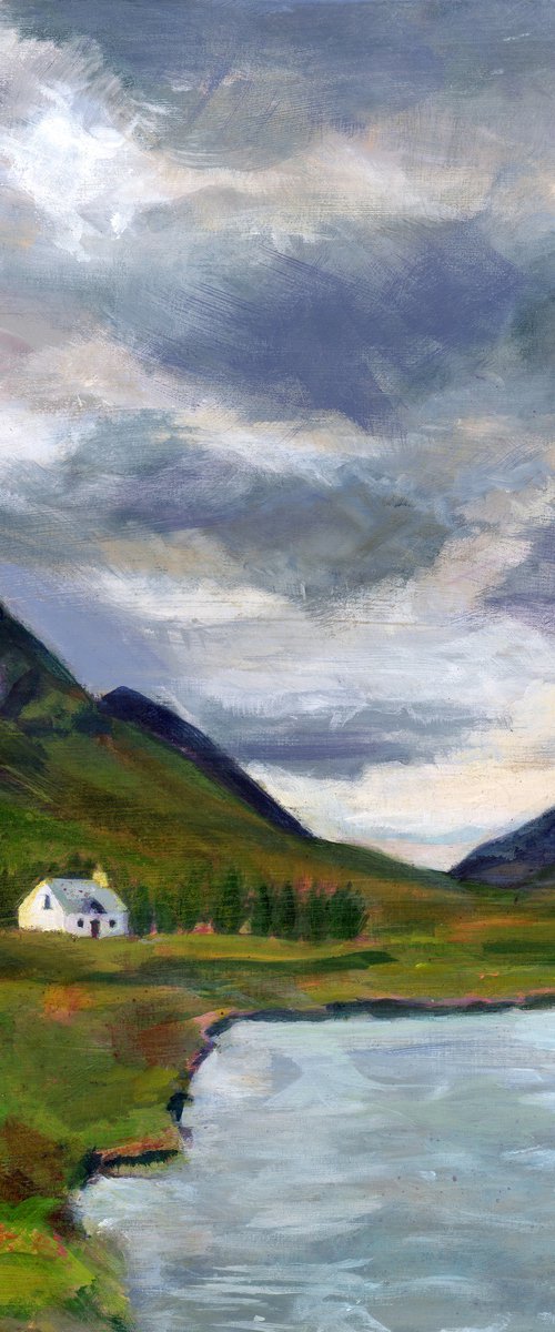 Storm Over Glen Coe Evening by Eleanore Ditchburn