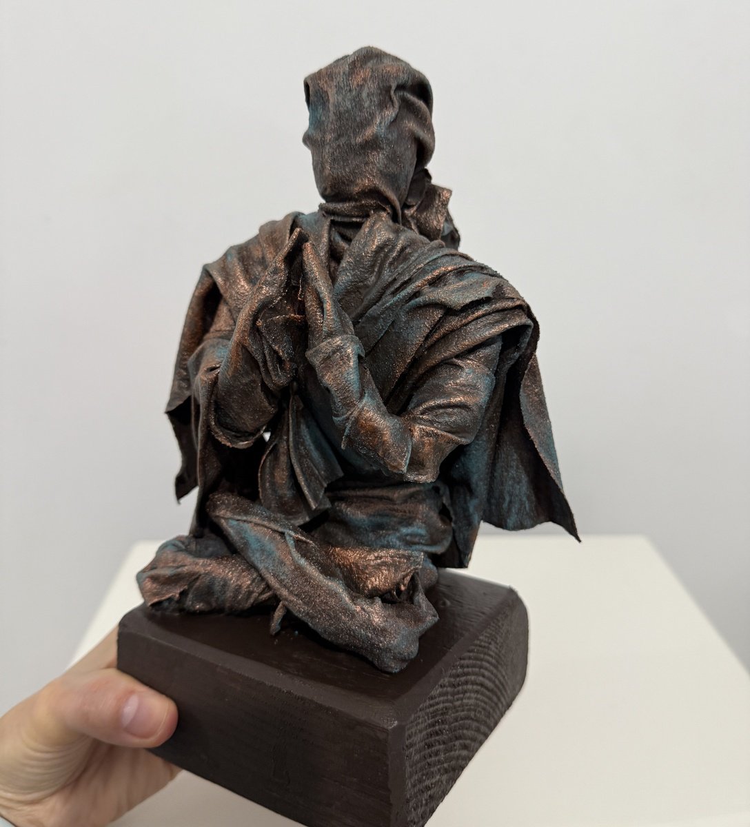 Organic Portrait Sculpture By Veronica Vilsan, 5 X 10", Zen, Original Artwork