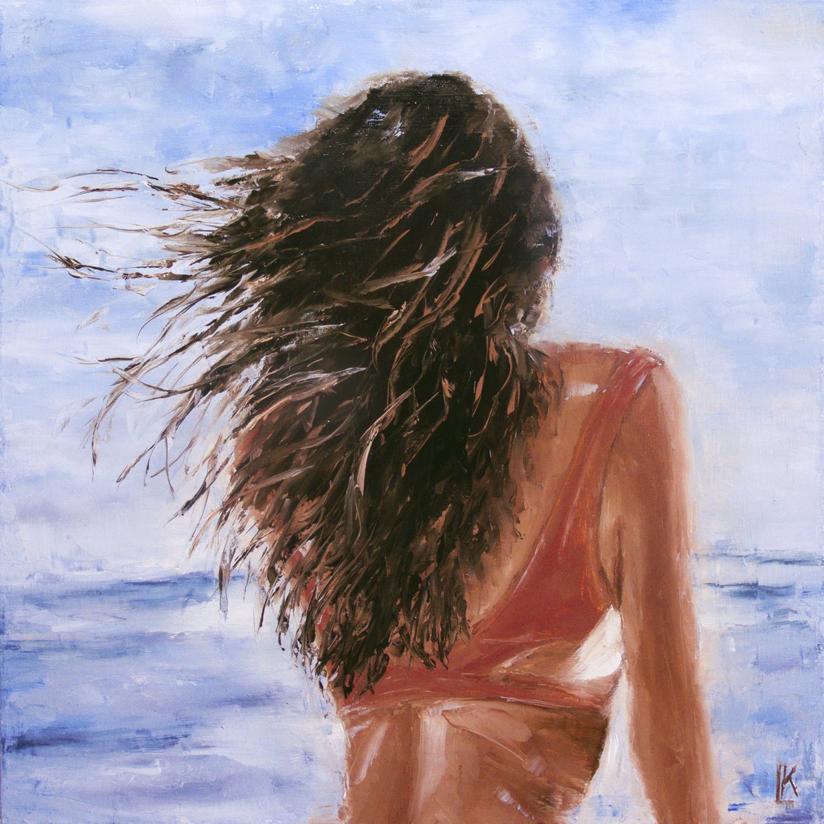 Wind in the hair by Ludmila Kovalenko