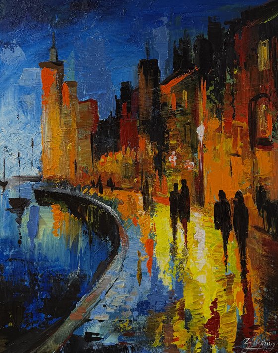 Dusk Along the Water