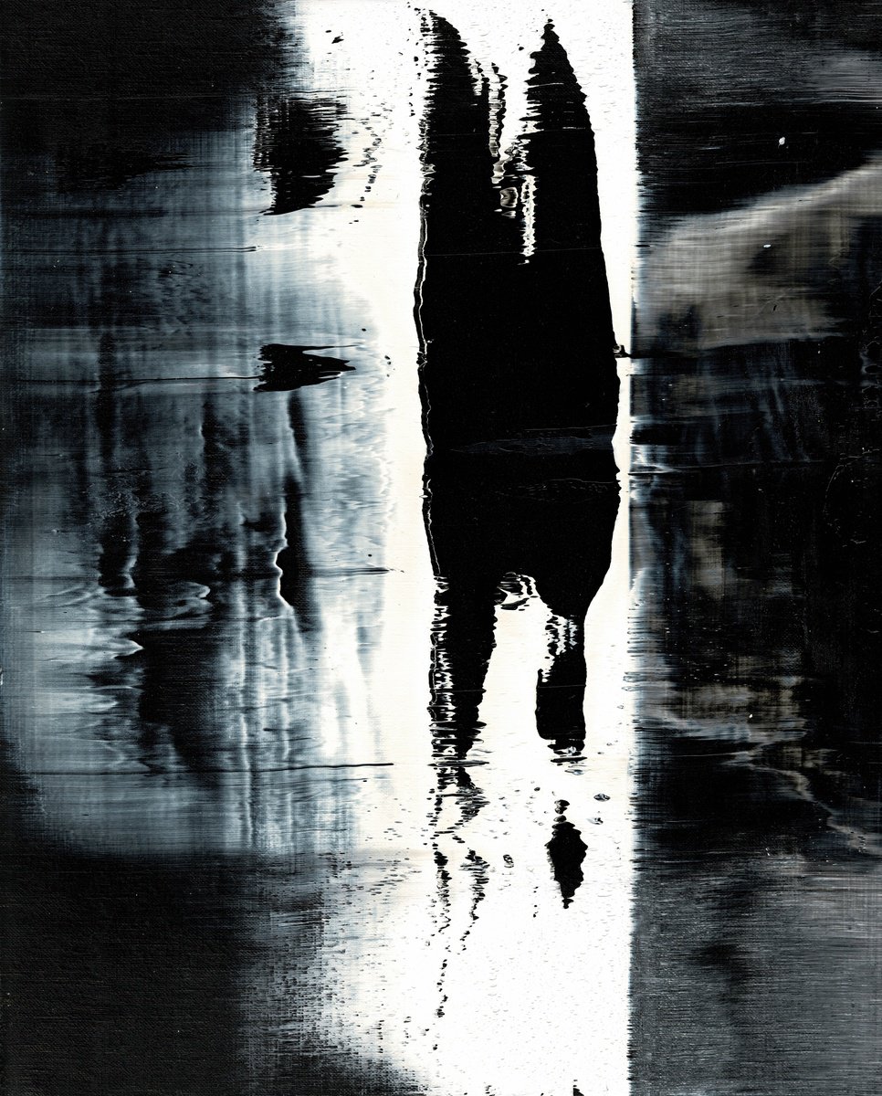 Abstract Landscape Oil Painting By Koen Lybaert, 13 X 16", Abstract N°2884, Original Artwork