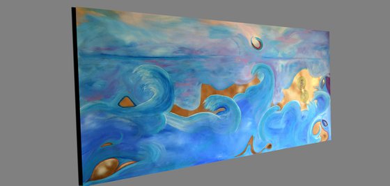 Big dancing party on the beach