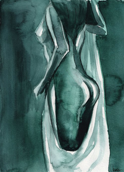 Dark Green Nude by Anamaria