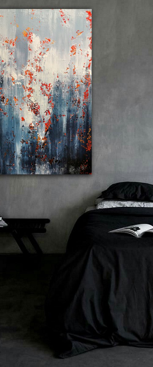 150x100cm. / abstract painting / Abstract 1157 by Alex Senchenko