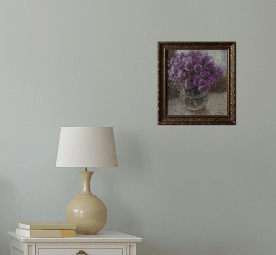 Purple Flowers painting