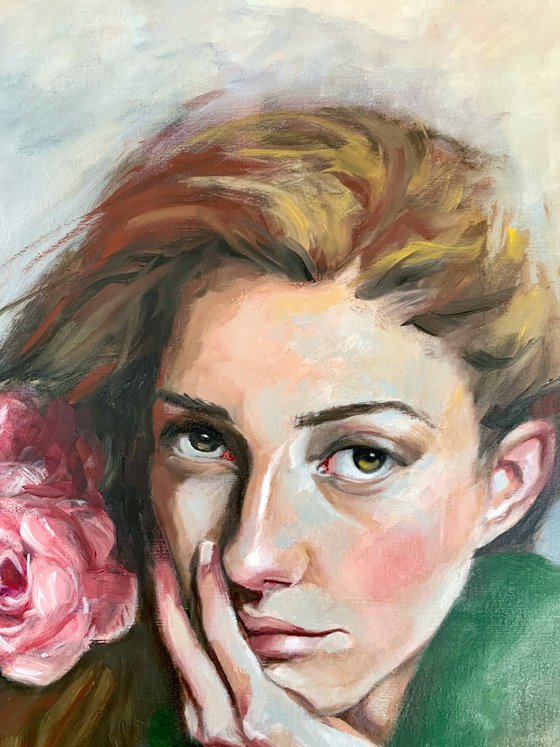 The girl with the Rose