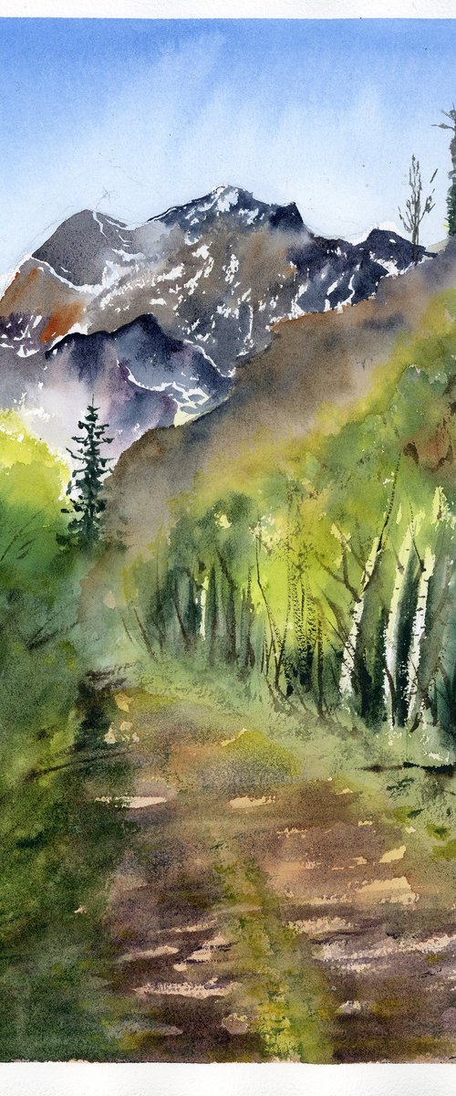 Mountain Path in Morning by Olga Tchefranov (Shefranov)