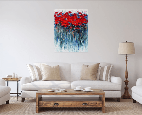 Where Poppies Dance in Rain