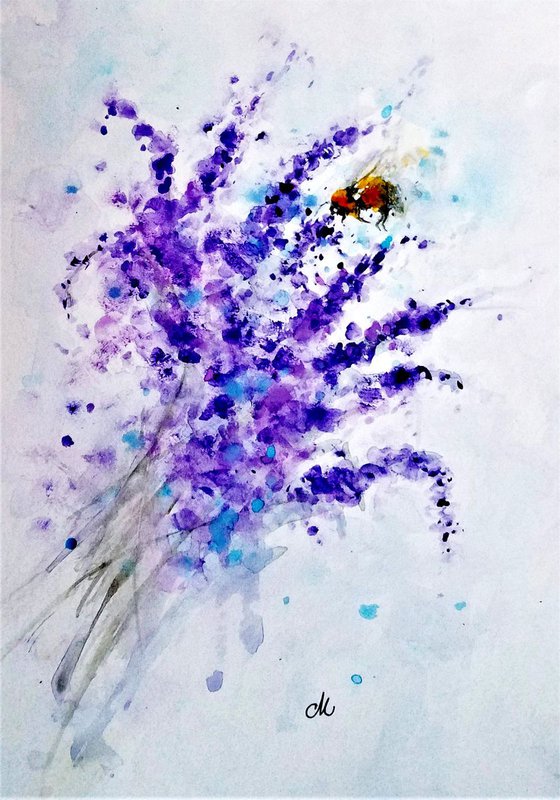 'BEE' HAPPY! 2 /gift idea/ FREE shipping in USA for all of my artworks