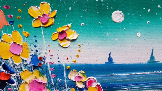 "Mystic Beach & Flowers in Love"