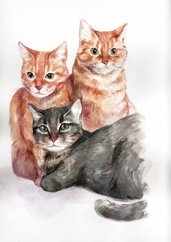 Cat Family - Private Commision
