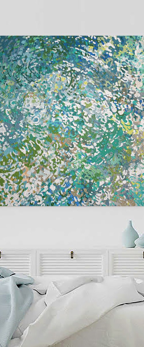 Washed Sand, 42 x 42" by Margaret Juul