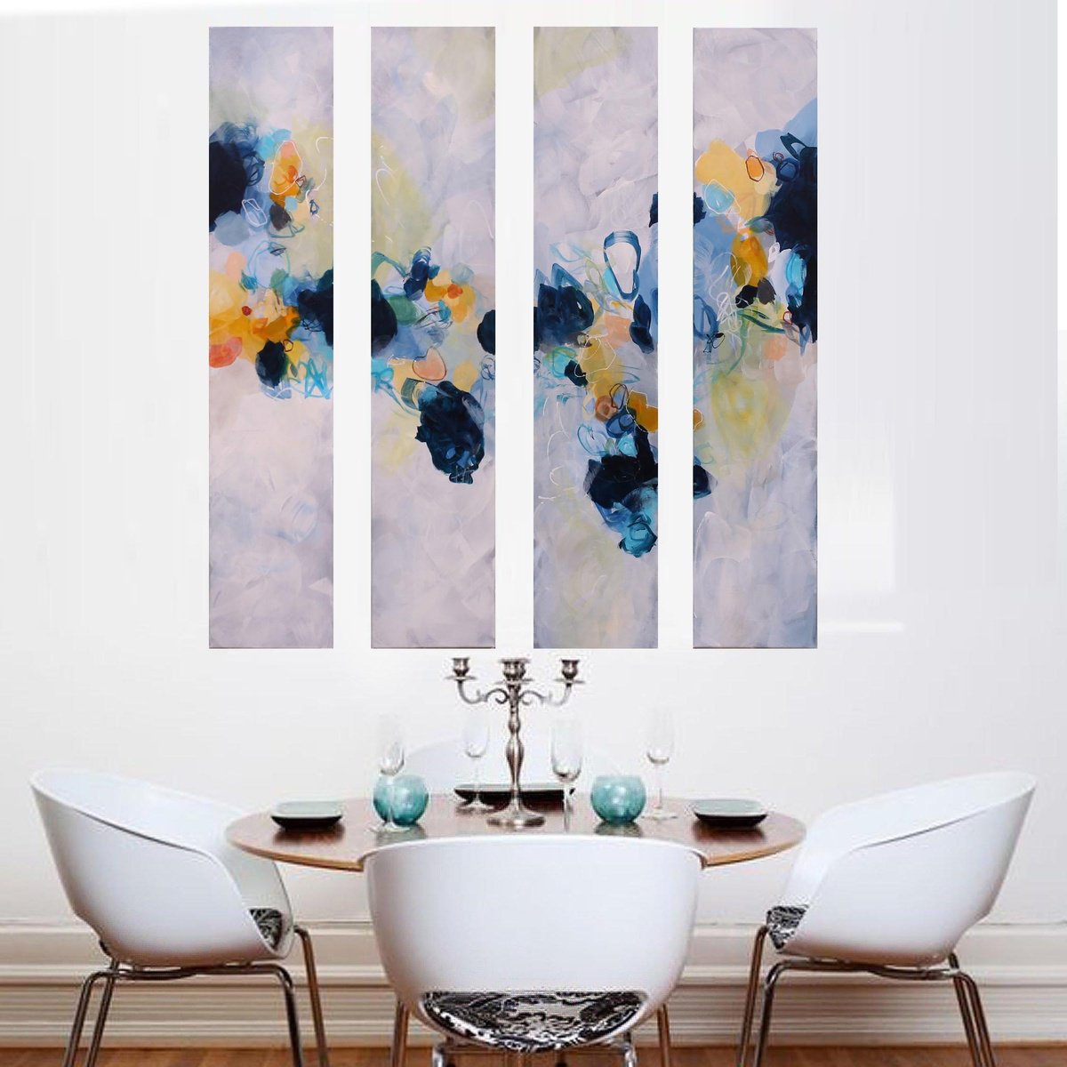 Organic Abstract Acrylic Painting By Susan Wooler, 31 X 39", Xxl Morning Daydreams, Original Artwork