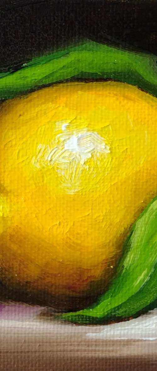 Little lemon still life by Jane Palmer Art