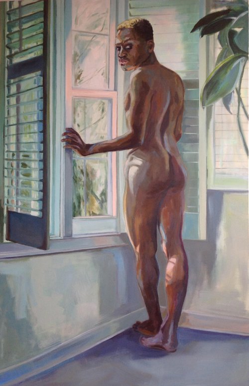 Man at Window by Anyck Alvarez Kerloch