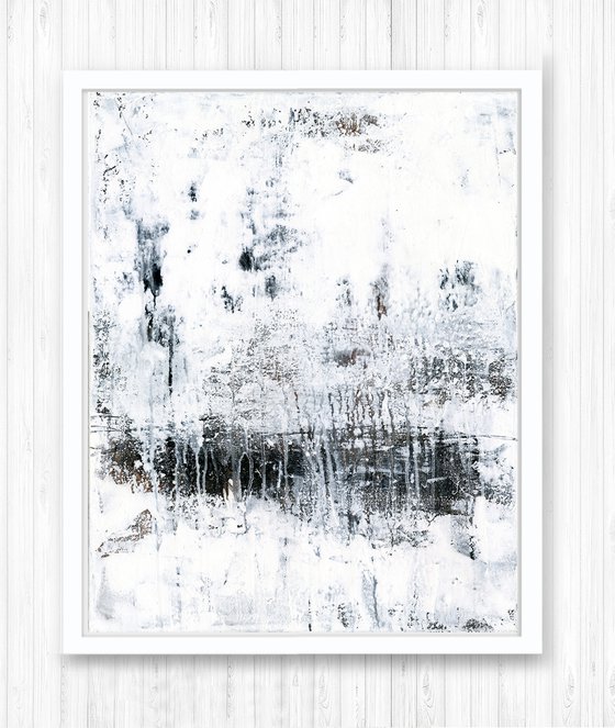 Frozen In Time - Minimalistic Abstract Painting by Kathy Morton Stanion