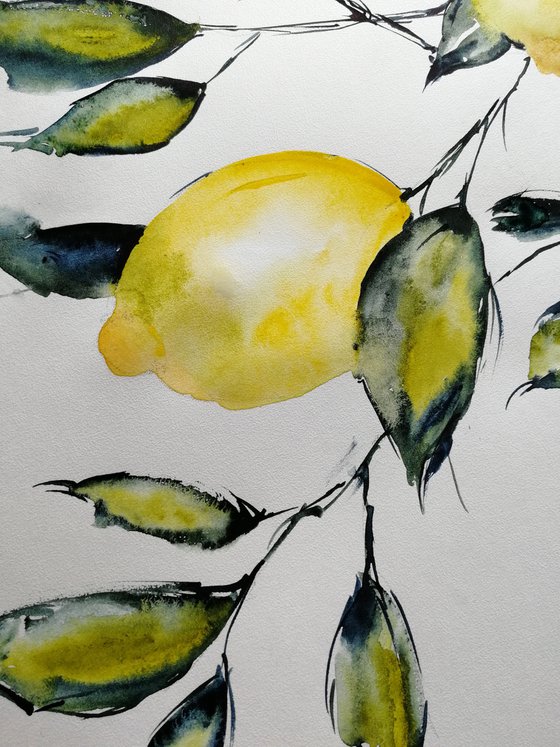 Lemon painting