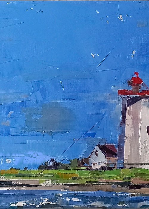 MISCOU ISLAND LIGHTHOUSE by Volodymyr Glukhomanyuk