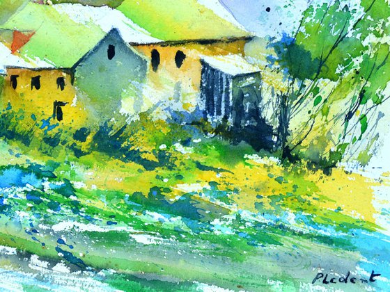 Misty wood  watercolor