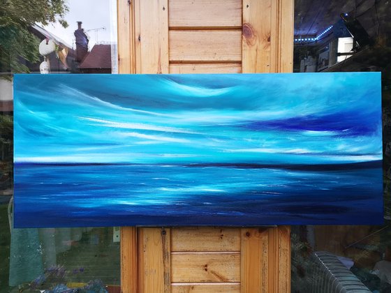 For the Love of Blue I - seascape, emotional, panoramic