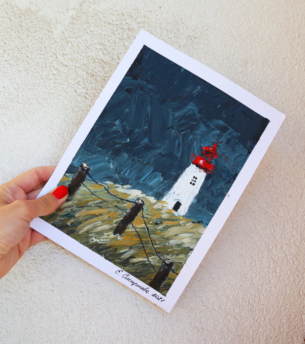 White Lighthouse by Evgenia Smirnova