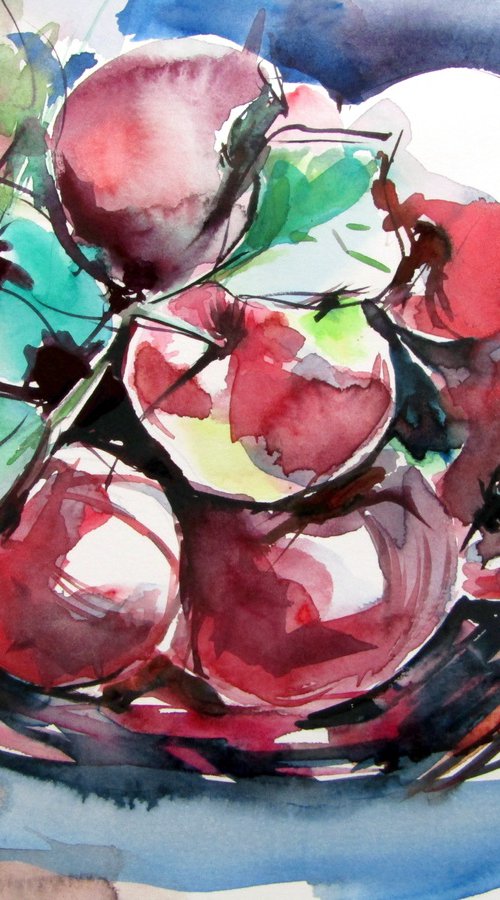 Apples on the table by Kovács Anna Brigitta